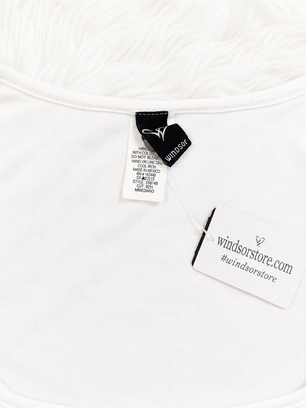 NWT Windsor White Puff Sleeve Bodycon Dress Medium | Bridal Shower Graduation - Picture 2 of 3